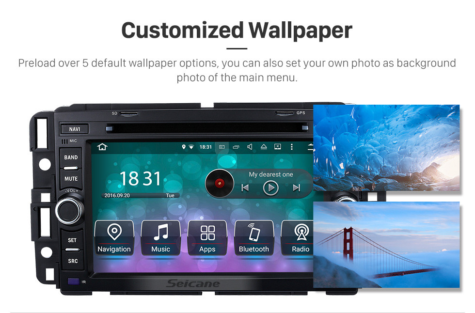 Seicane OEM Android 9.0 Système de navigation GPS 2006-2011 Buick Lucerne avec Radio Lecteur DVD Écran tactile Bluetooth DVR WIFI Commande au volant Seicane OEM Android 9.0 Système de navigation GPS 2006-2011 Buick Lucerne avec Radio Lecteur DVD Écran tactile Bluetooth DVR WIFI Commande au volant