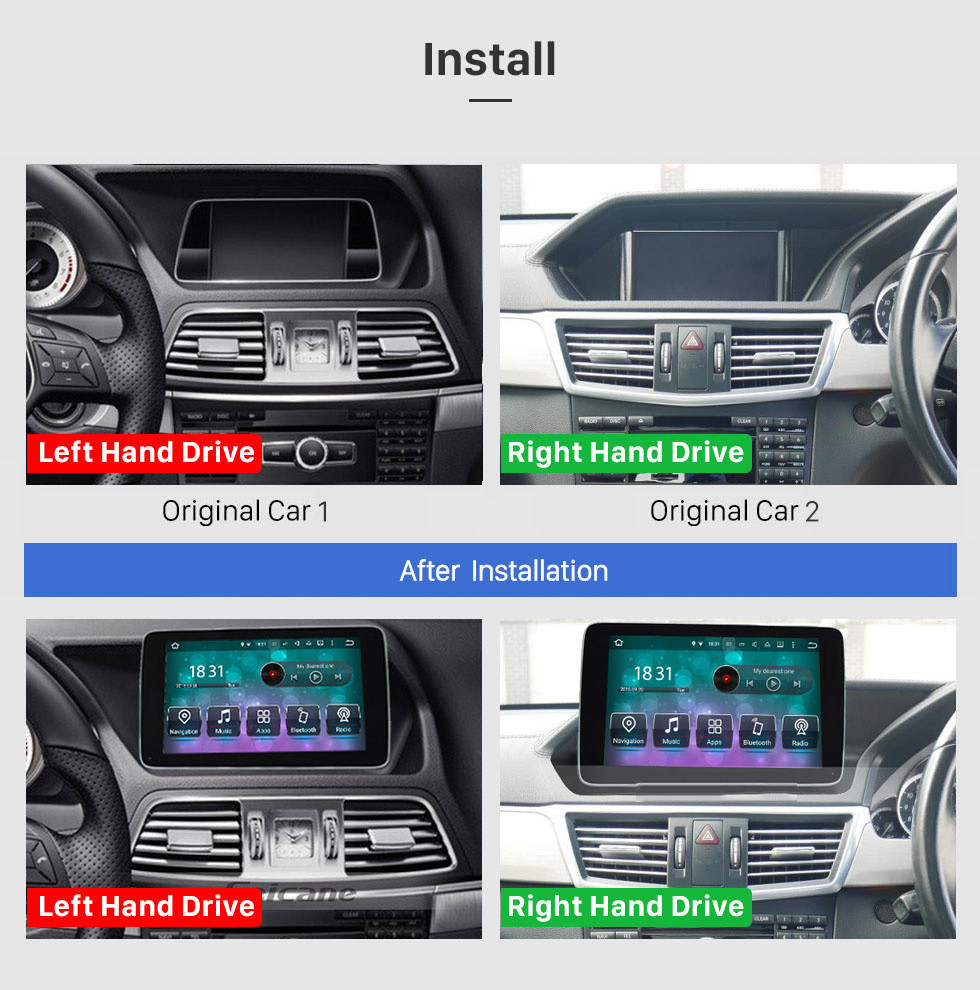 Seicane OEM 2013 2014 2015 Mercedes Benz E Class W212 V212 S212 E200 e400 E350 E500 E63 AMG HD Touchscreen 9 inch Android 9.0 Radio GPS Navigation Wifi Carplay Steering Wheel Control USB Bluetooth Rearview Seicane OEM 2013 2014 2015 Mercedes Benz E Class W212 V212 S212 E200 e400 E350 E500 E63 AMG HD Touchscreen 9 inch Android 9.0 Radio GPS Navigation Wifi Carplay Steering Wheel Control USB Bluetooth Rearview