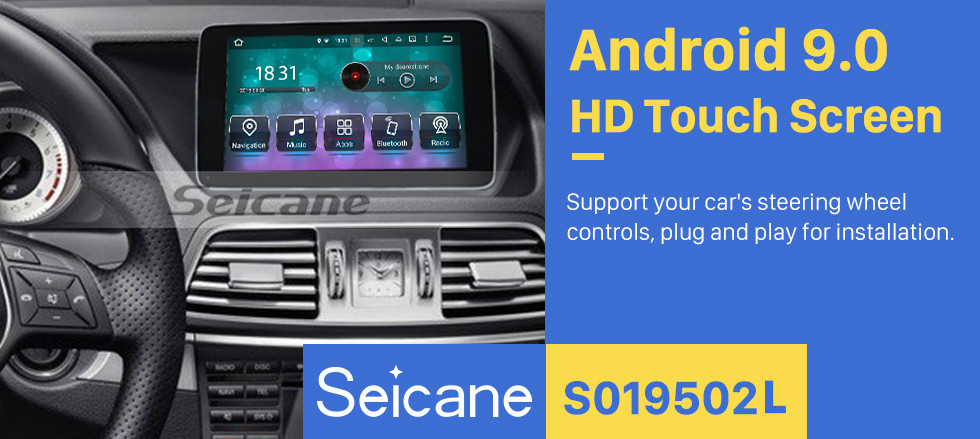 Seicane OEM 2013 2014 2015 Mercedes Benz E Class W212 V212 S212 E200 e400 E350 E500 E63 AMG HD Touchscreen 9 inch Android 9.0 Radio GPS Navigation Wifi Carplay Steering Wheel Control USB Bluetooth Rearview Seicane OEM 2013 2014 2015 Mercedes Benz E Class W212 V212 S212 E200 e400 E350 E500 E63 AMG HD Touchscreen 9 inch Android 9.0 Radio GPS Navigation Wifi Carplay Steering Wheel Control USB Bluetooth Rearview