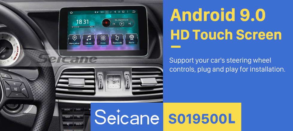 Seicane 2016 2017 2018 Mercedes Benz E W213 S213 E200 E250 E300 E400 AMG E63 Android 9.0 HD Touchscreen 9 inch Radio GPS Navigation System Stereo USB Bluetooth Wifi Carplay Steering Wheel Control Seicane 2016 2017 2018 Mercedes Benz E W213 S213 E200 E250 E300 E400 AMG E63 Android 9.0 HD Touchscreen 9 inch Radio GPS Navigation System Stereo USB Bluetooth Wifi Carplay Steering Wheel Control