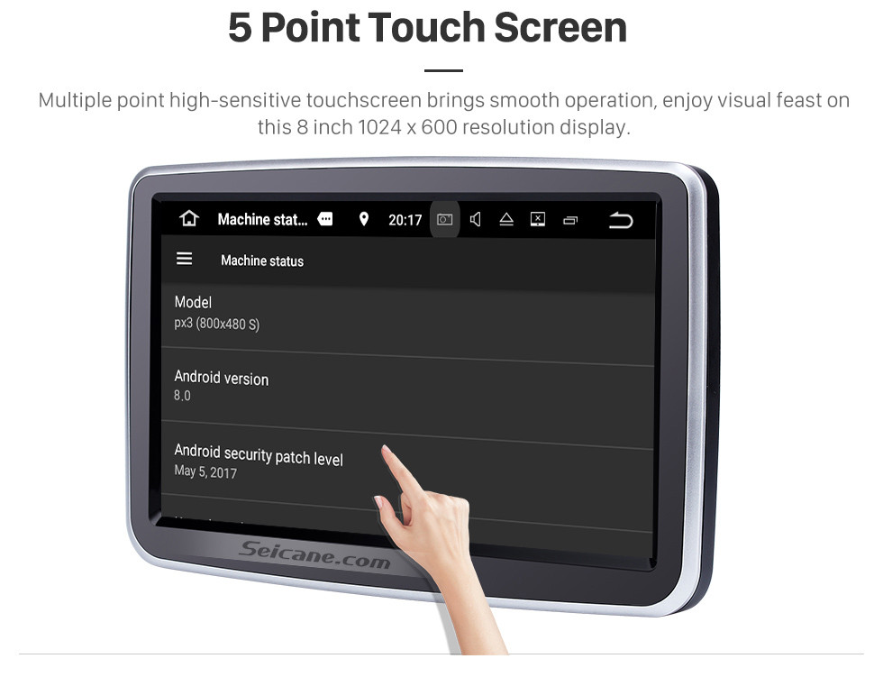 Seicane 8-Zoll-Android 9.0 HD 1024 * 600 Touchscreen für 2012-2016 Mercedes Benz A-Klasse W176 mit GPS-Navigationssystem DVD-Player WiFi-Lenkradsteuerung 1080P-Video