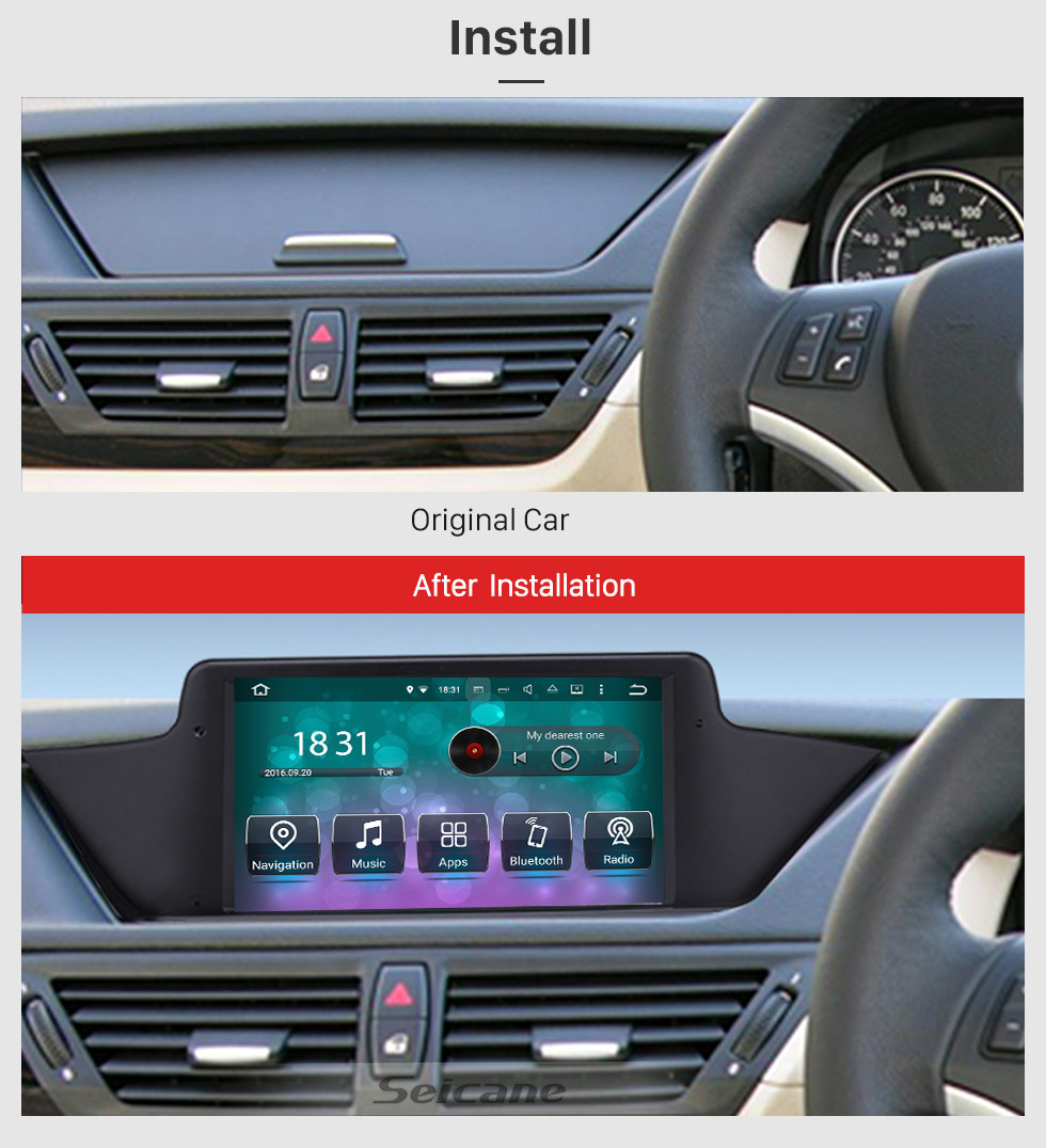 Seicane Android 9.0 2009-2013 BMW X1 E84 radio upgrade for 10.1 inch HD touchscreen autoradio GPS navigation mirror link WIFI OBDII DVR HD 1080P Video Seicane Android 9.0 2009-2013 BMW X1 E84 radio upgrade for 10.1 inch HD touchscreen autoradio GPS navigation mirror link WIFI OBDII DVR HD 1080P Video