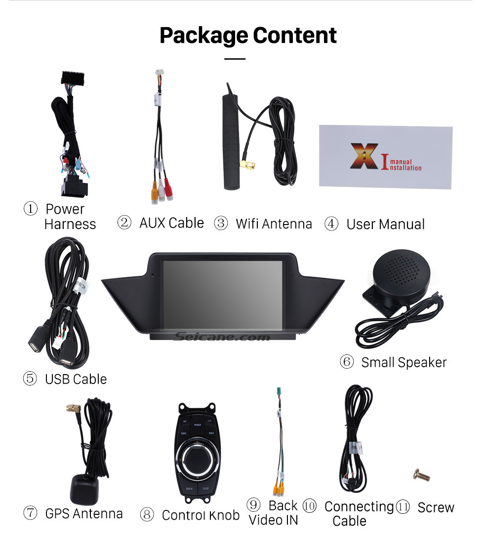 Seicane Android 9.0 2009-2013 BMW X1 E84 radio upgrade for 10.1 inch HD touchscreen autoradio GPS navigation mirror link WIFI OBDII DVR HD 1080P Video Seicane Android 9.0 2009-2013 BMW X1 E84 radio upgrade for 10.1 inch HD touchscreen autoradio GPS navigation mirror link WIFI OBDII DVR HD 1080P Video