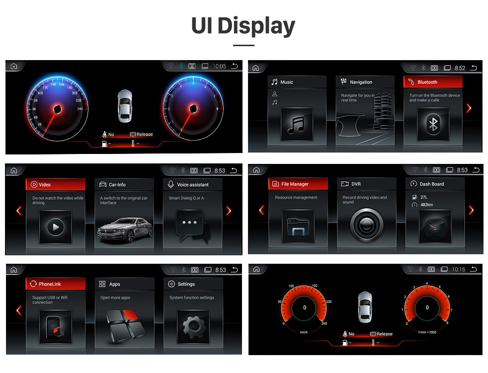 Seicane 10.25 Inch Android 9.0 HD Touchscreen In Dash Radio Head Unit For 2011 2012 BMW 5 Series F10/F11 CIC Car Stereo GPS Navigation System Bluetooth Phone MP3 WIFI Support Backup Camera Steering Wheel Control Seicane 10.25 Inch Android 9.0 HD Touchscreen In Dash Radio Head Unit For 2011 2012 BMW 5 Series F10/F11 CIC Car Stereo GPS Navigation System Bluetooth Phone MP3 WIFI Support Backup Camera Steering Wheel Control