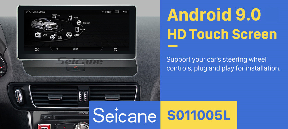 Seicane 10.25 pulgadas 2009-2018 AUDI Q5 Coche de conducción con la mano izquierda Android 9.0 Radio Pantalla táctil Navegación GPS auto Control estéreo del volante Bluetooth USB WIFI Carplay Cámara de vista trasera 1080P Seicane 10.25 pulgadas 2009-2018 AUDI Q5 Coche de conducción con la mano izquierda Android 9.0 Radio Pantalla táctil Navegación GPS auto Control estéreo del volante Bluetooth USB WIFI Carplay Cámara de vista trasera 1080P