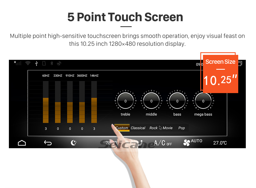 Seicane Android 9.0 10.25 inch for Mercedes-Benz A-W176/G-W460/GLA-X156/CLA-C117/CLS-C218(2015--)(NTG 5.0/5.1) Radio Bluetooth HD Touchscreen GPS Navigation support TPMS Carplay Seicane Android 9.0 10.25 inch for Mercedes-Benz A-W176/G-W460/GLA-X156/CLA-C117/CLS-C218(2015--)(NTG 5.0/5.1) Radio Bluetooth HD Touchscreen GPS Navigation support TPMS Carplay