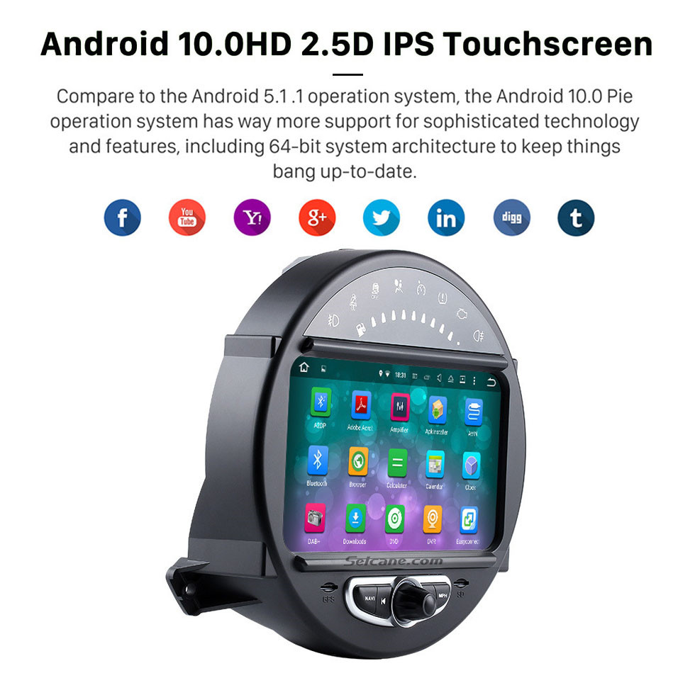 Seicane HD 1024*600 Touchscreen 2006-2013 BMW Mini Cooper with 8 inch Android 5.1.1 Autoradio GPS DVD Player Bluetooth HD 1080P Video Steering Wheel Control Seicane HD 1024*600 Touchscreen 2006-2013 BMW Mini Cooper with 8 inch Android 5.1.1 Autoradio GPS DVD Player Bluetooth HD 1080P Video Steering Wheel Control