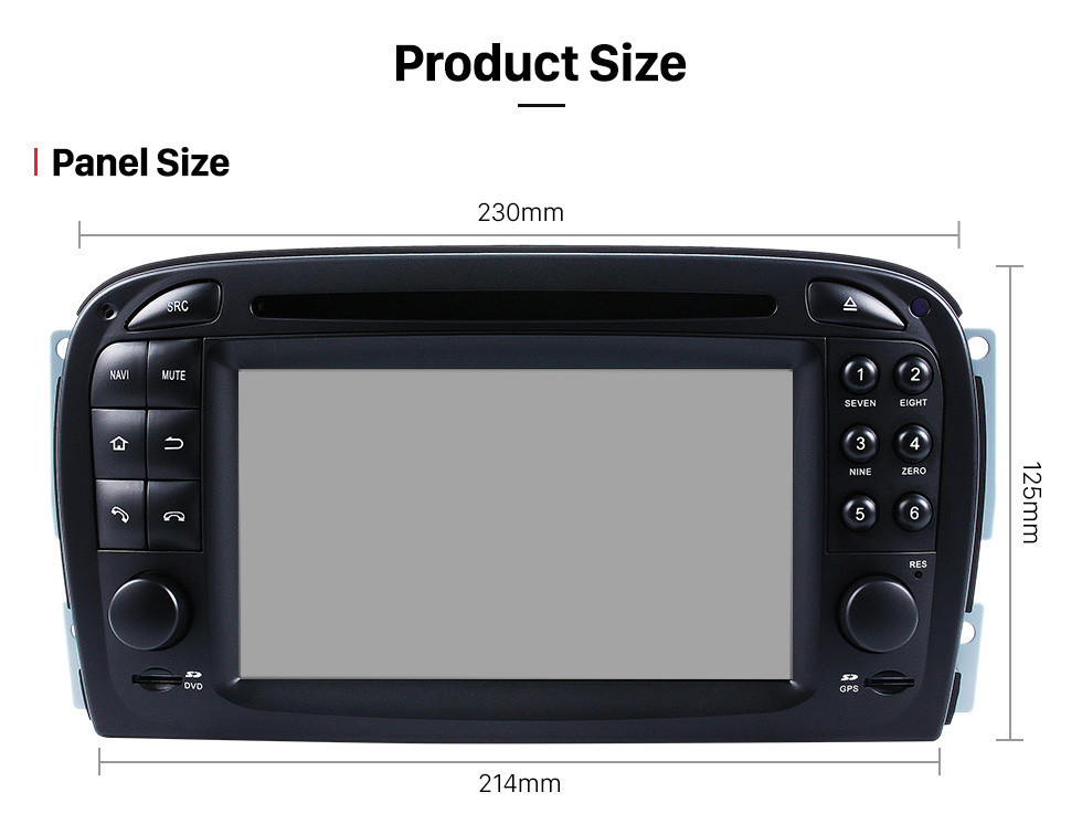 Seicane Android 10.0 Système de navigation GPS pour 2001-2004 Mercedes SL R230 SL350 SL500 SL55 SL600 SL65 avec lecteur DVD Radio à écran tactile Bluetooth WiFi TV HD 1080P Vidéo Caméra de recul Commande au volant USB SD Seicane Android 10.0 Système de navigation GPS pour 2001-2004 Mercedes SL R230 SL350 SL500 SL55 SL600 SL65 avec lecteur DVD Radio à écran tactile Bluetooth WiFi TV HD 1080P Vidéo Caméra de recul Commande au volant USB SD