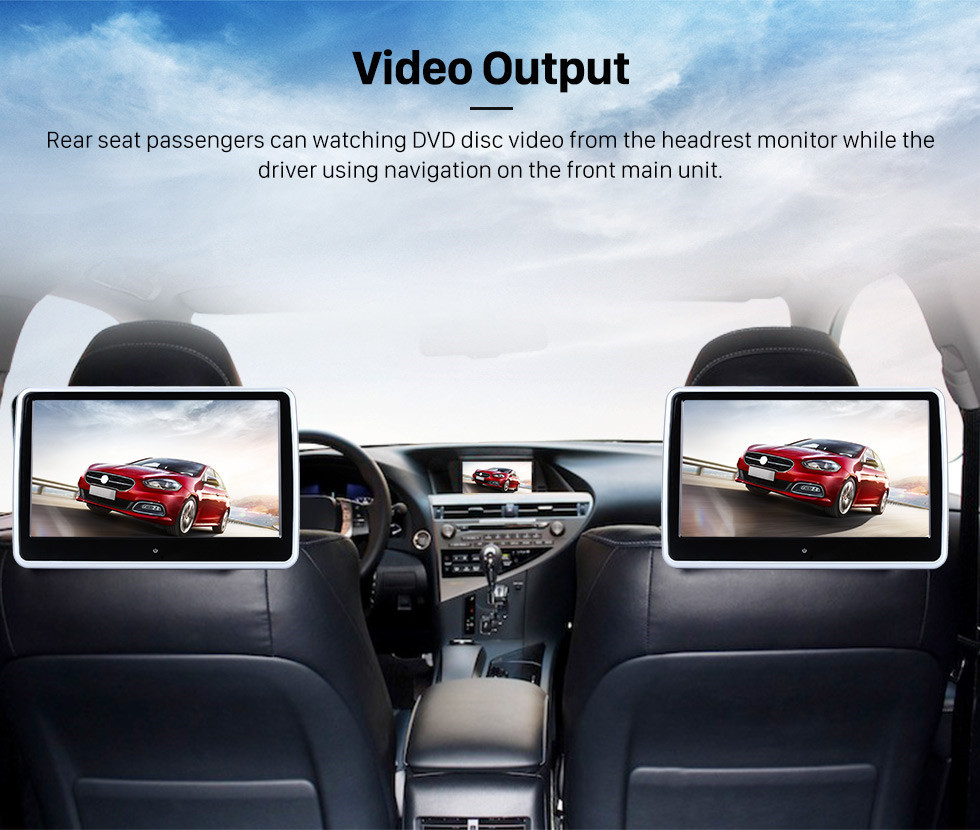 Seicane Lecteur DVD OEM Android 10.0 Système de navigation GPS pour 2004-2012 Mercedes-Benz SLK W171 R171 avec vidéo HD 1080P Radio à écran tactile Bluetooth WiFi TV Caméra de recul commande au volant USB SD