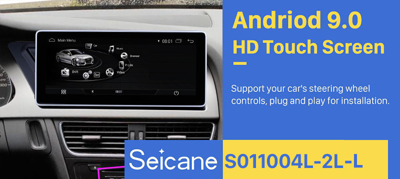 Seicane 10.25 inch Android 9.0 Car Radio Stereo for 2009-2014 AUDI A4 / Audi A5 LHD with 1280*480 touchscreen Bluetooth Support Head Unit GPS Navigation System Seicane 10.25 inch Android 9.0 Car Radio Stereo for 2009-2014 AUDI A4 / Audi A5 LHD with 1280*480 touchscreen Bluetooth Support Head Unit GPS Navigation System