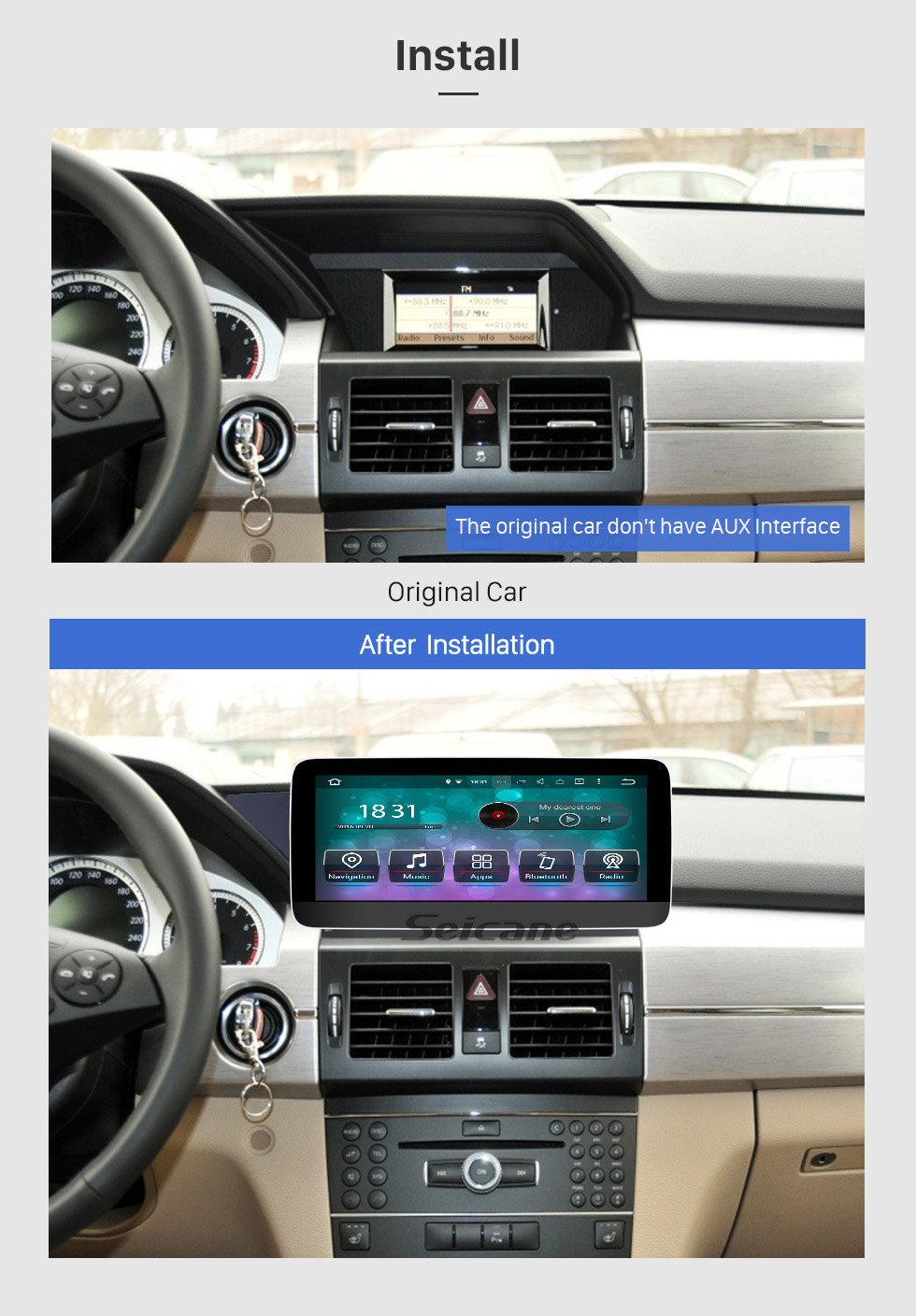 Seicane 10.25 inch Android 10.0 Touchscreen Radio for Mercedes Benz GLK Class X204 GLK200 GLK250 2008-2015 Car Stereo GPS Navigation 1080P Bluetooth WIFI SWC support Rearview Camera Carplay Seicane 10.25 inch Android 10.0 Touchscreen Radio for Mercedes Benz GLK Class X204 GLK200 GLK250 2008-2015 Car Stereo GPS Navigation 1080P Bluetooth WIFI SWC support Rearview Camera Carplay