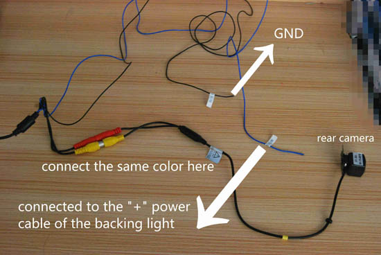 car rearview camera installation instruction