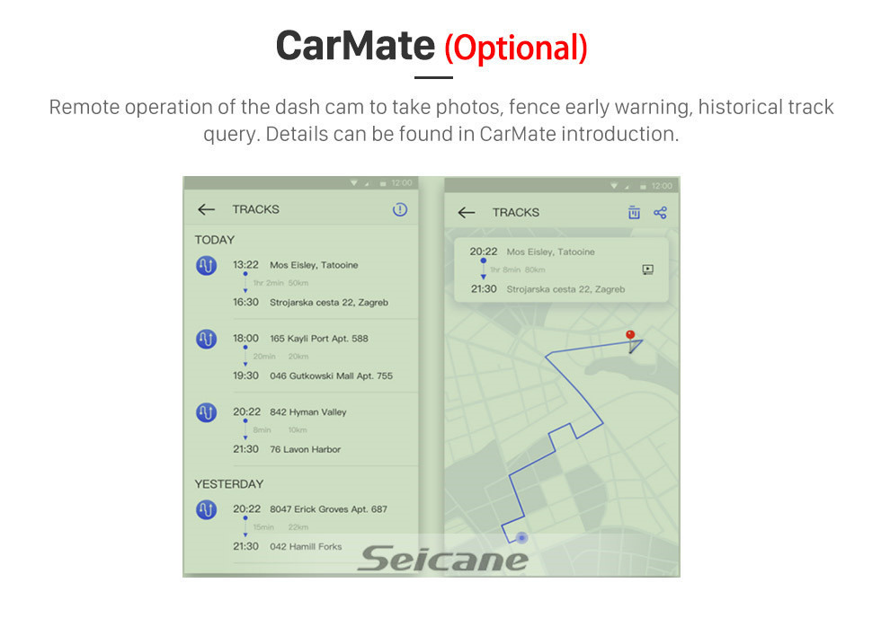 Seicane 7 pulgadas con Android 8.1 Radio de navegación GPS con pantalla táctil para 2008-2015 Toyota Sequoia / 2006-2013 Tundra con Bluetooth WIFI compatible con Carplay SWC TPMS