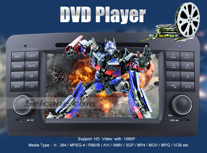DVD Player leitor de dvd Carro para Benz GL CLASSE com GPS rádio tv bluetooth