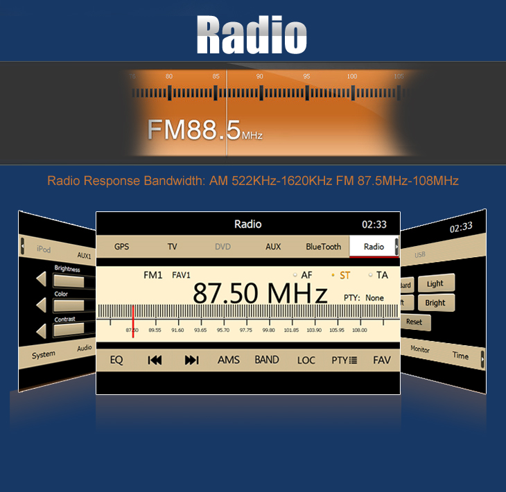 Radio Car dvd player for Benz GL CLASS with GPS Radio TV Bluetooth