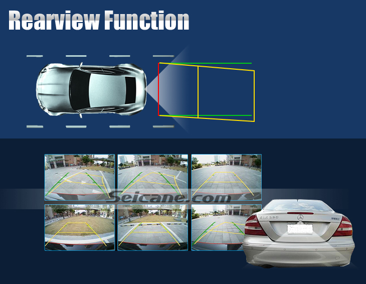 Rearview Function Lecteur DVD de voiture pour Benz GL CLASS avec GPS Radio TV Bluetooth