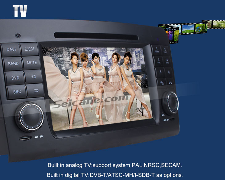 TV Car dvd player for Benz GL CLASS with GPS Radio TV Bluetooth