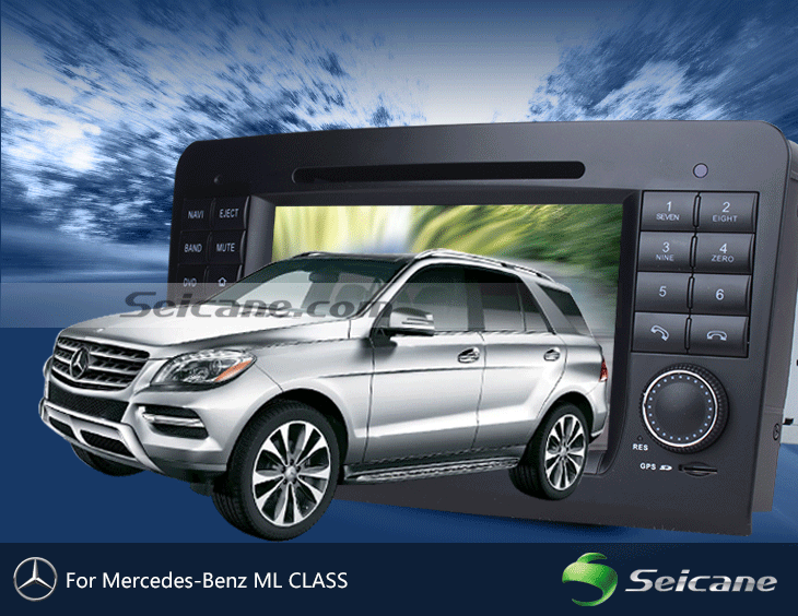 Seicane Lecteur DVD de voiture pour Benz GL CLASS avec GPS Radio TV Bluetooth