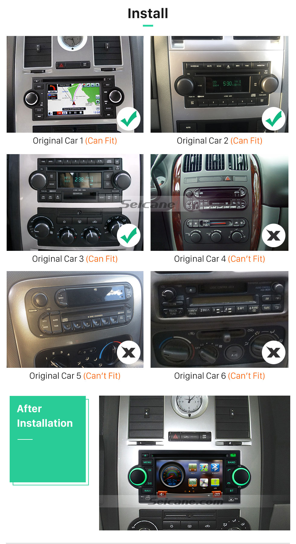 Seicane Em traço Autoradio Navegação GPS Bluetooth para 2006 2007 Mitsubishi Raider com DVD Sintonizador de TV AUX IPOD MP3 Controle de volante Dual Zone SD USB Seicane Em traço Autoradio Navegação GPS Bluetooth para 2006 2007 Mitsubishi Raider com DVD Sintonizador de TV AUX IPOD MP3 Controle de volante Dual Zone SD USB