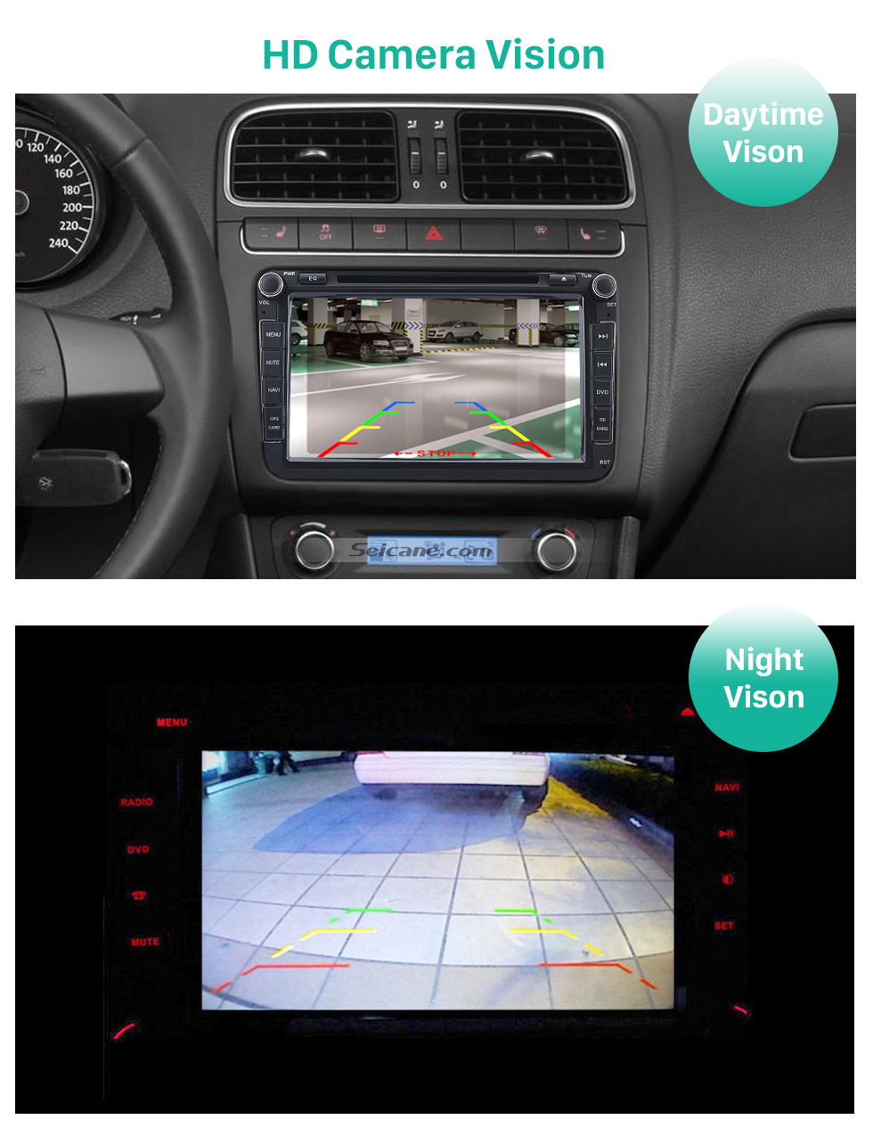 Seicane Seicane HD Car Rückfahrkamera für Aftermarket-Radio Seicane Seicane HD Car Rückfahrkamera für Aftermarket-Radio