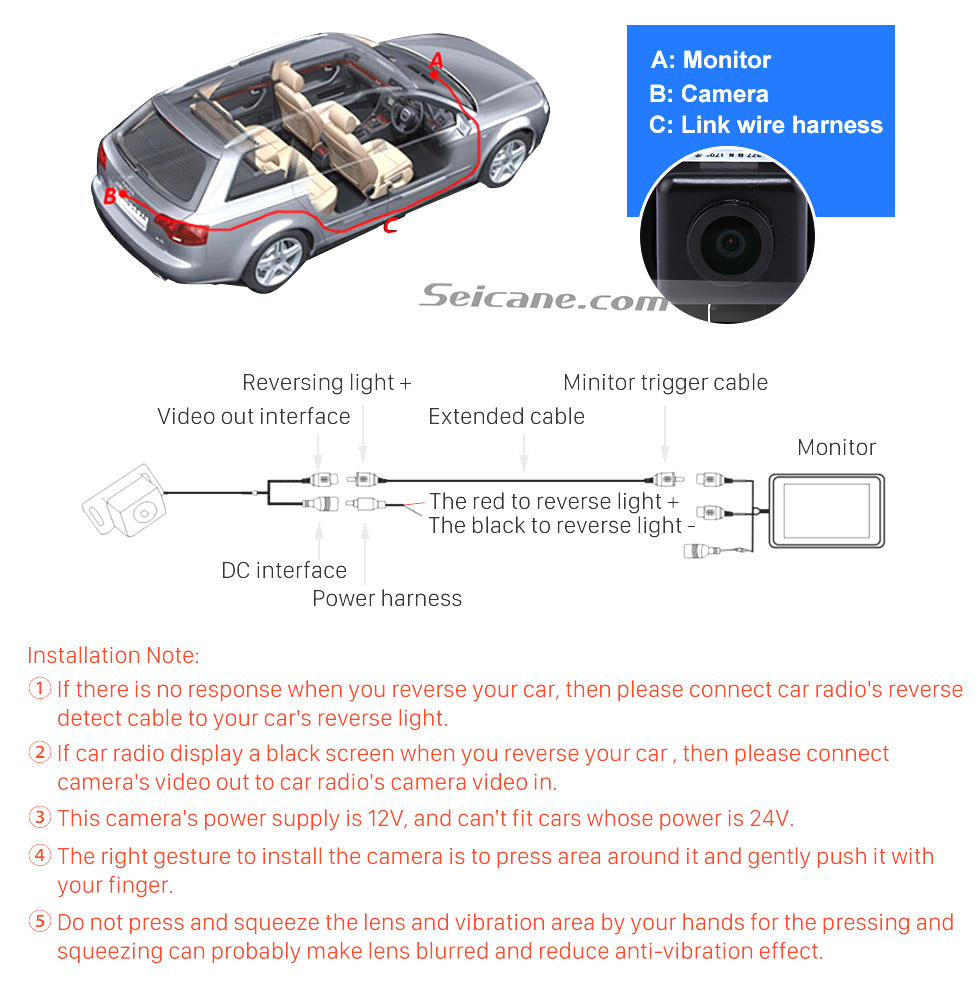 Seicane HD SONY CCD 600 TV Lines Wired Car Parking Backup Camera for 2008-2012 Mercedes-Benz ML 2008-2012 GL Waterproof Night Vision free shipping Seicane HD SONY CCD 600 TV Lines Wired Car Parking Backup Camera for 2008-2012 Mercedes-Benz ML 2008-2012 GL Waterproof Night Vision free shipping
