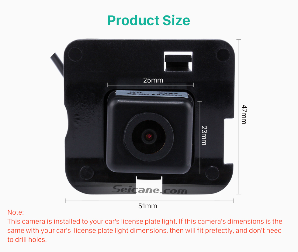 Product Size HD Car Rearview Camera for 2009-2013 Mercedes-Benz R free shipping Product Size HD Car Rearview Camera for 2009-2013 Mercedes-Benz R free shipping