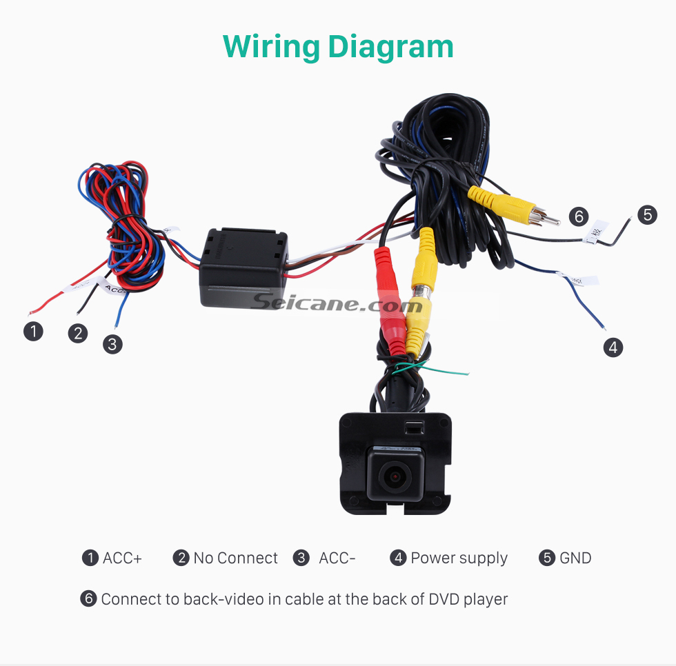 Wiring Diagram HD Car Rearview Camera for 2009-2013 Mercedes-Benz R free shipping Wiring Diagram HD Car Rearview Camera for 2009-2013 Mercedes-Benz R free shipping
