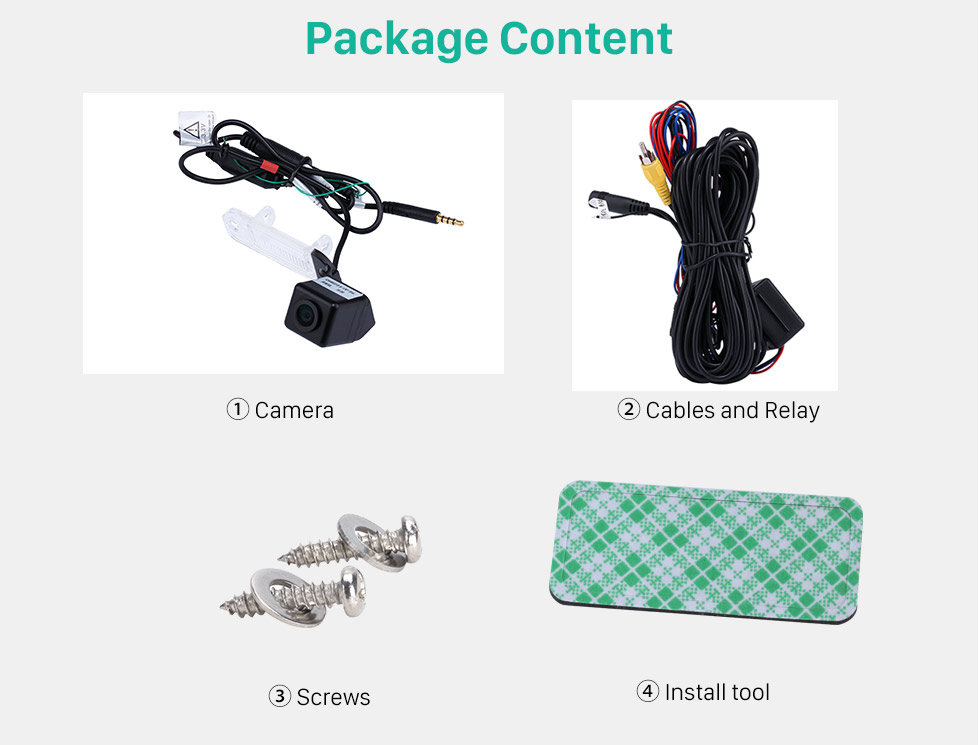 Package Content HD Auto Rückfahr kamera für 2008-2012 Mercedes-Benz GL 2008-2012 ML Versand kostenfrei