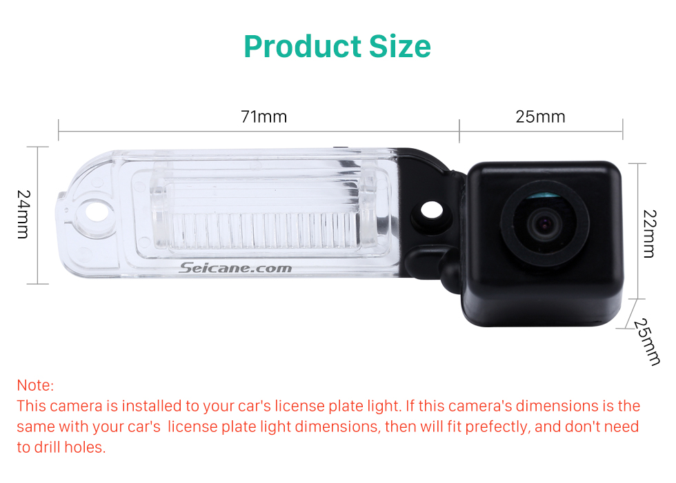 Product Size HD Car Rearview Camera for 2008-2012 Mercedes-Benz GL 2008-2012 ML free shipping