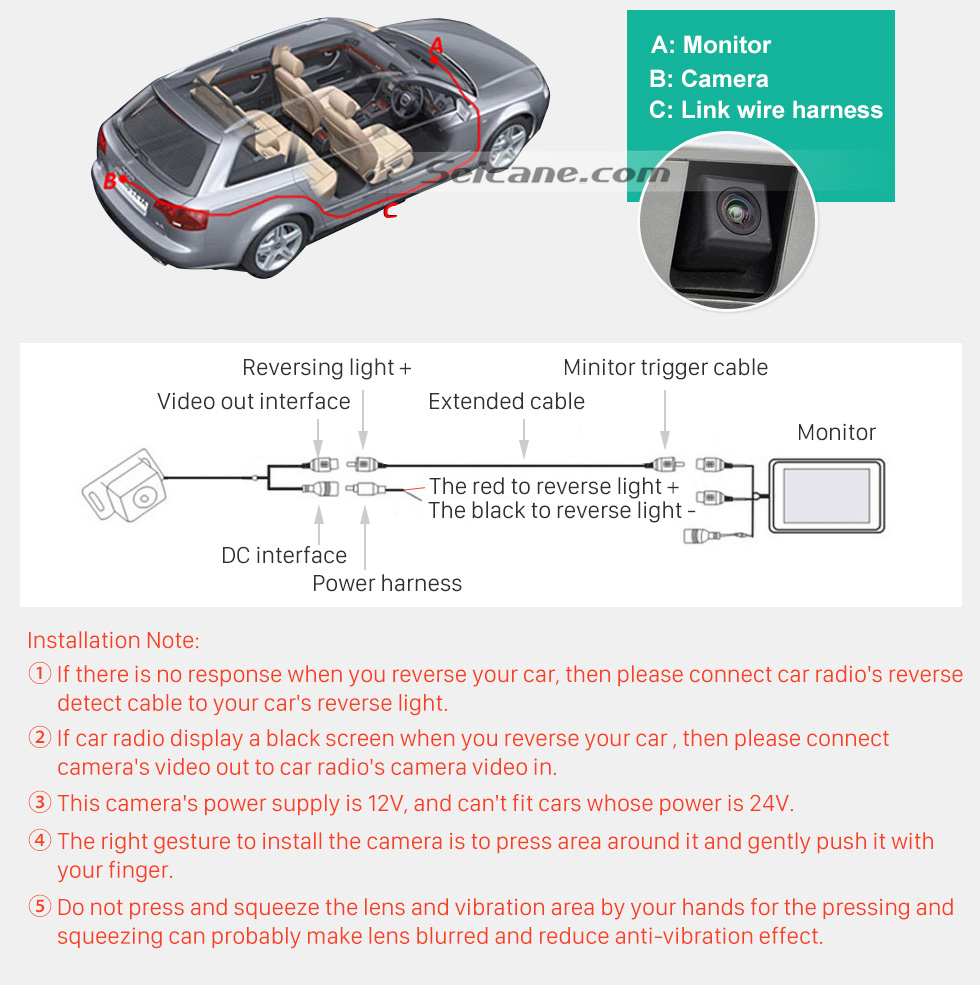 Seicane HD Wired Carro estacionamento Backup Câmera para 2006-2010 Porsche Cayenne à prova d'água azul régua Visão noturna Frete grátis Seicane HD Wired Carro estacionamento Backup Câmera para 2006-2010 Porsche Cayenne à prova d'água azul régua Visão noturna Frete grátis