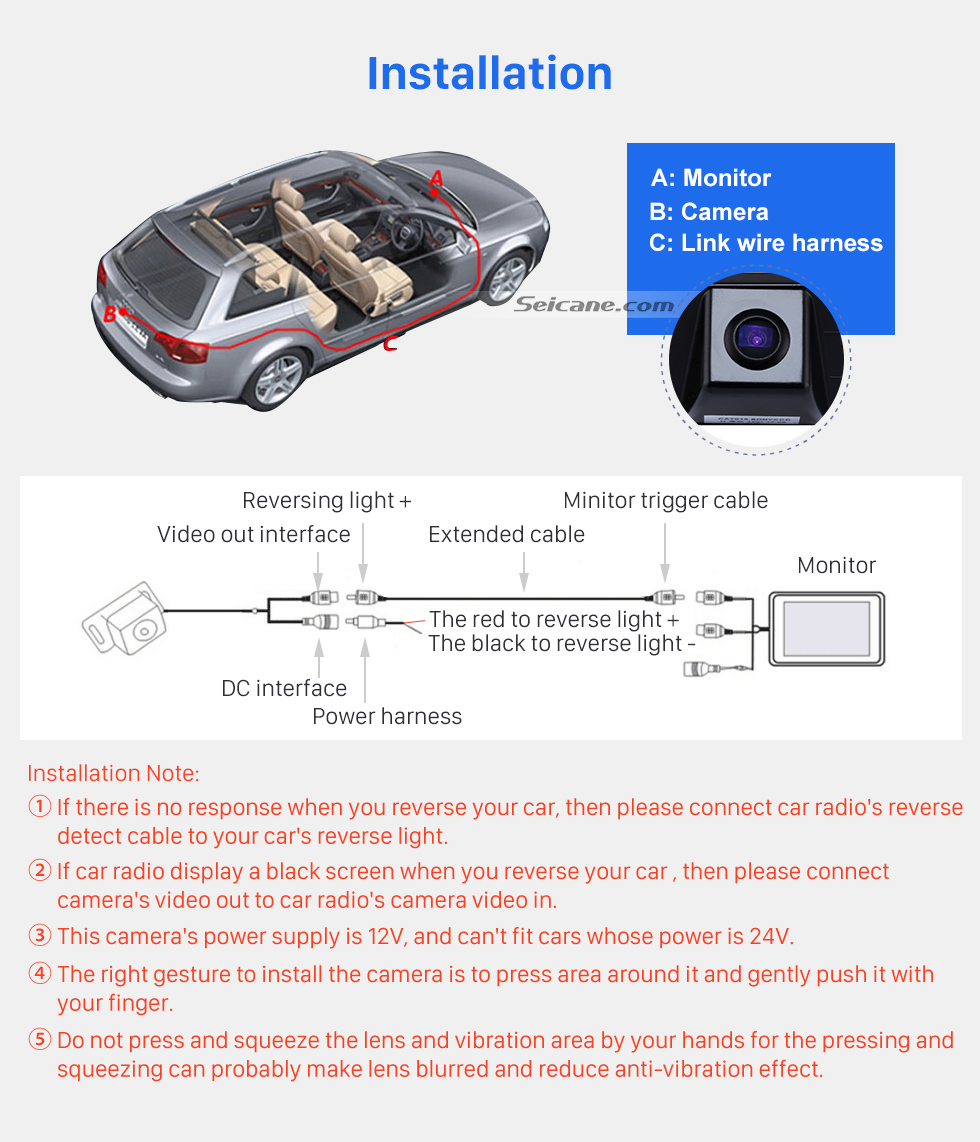 Seicane HD SONY CCD 600 TV Lines Wired Car Parking Backup Reversing Camera for Mitsubishi ASX Waterproof Night Vision free shipping Seicane HD SONY CCD 600 TV Lines Wired Car Parking Backup Reversing Camera for Mitsubishi ASX Waterproof Night Vision free shipping