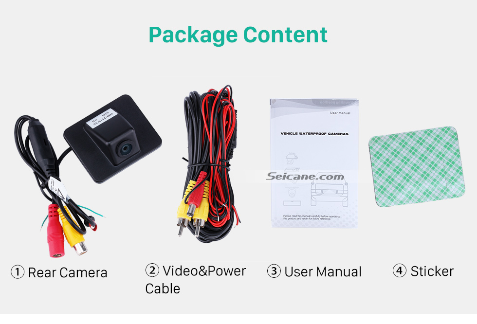 Package Content HD Wired Car Parking Backup Reversing Camera for KIA K5 Waterproof four-color ruler and LR logo Night Vision free shipping Package Content HD Wired Car Parking Backup Reversing Camera for KIA K5 Waterproof four-color ruler and LR logo Night Vision free shipping