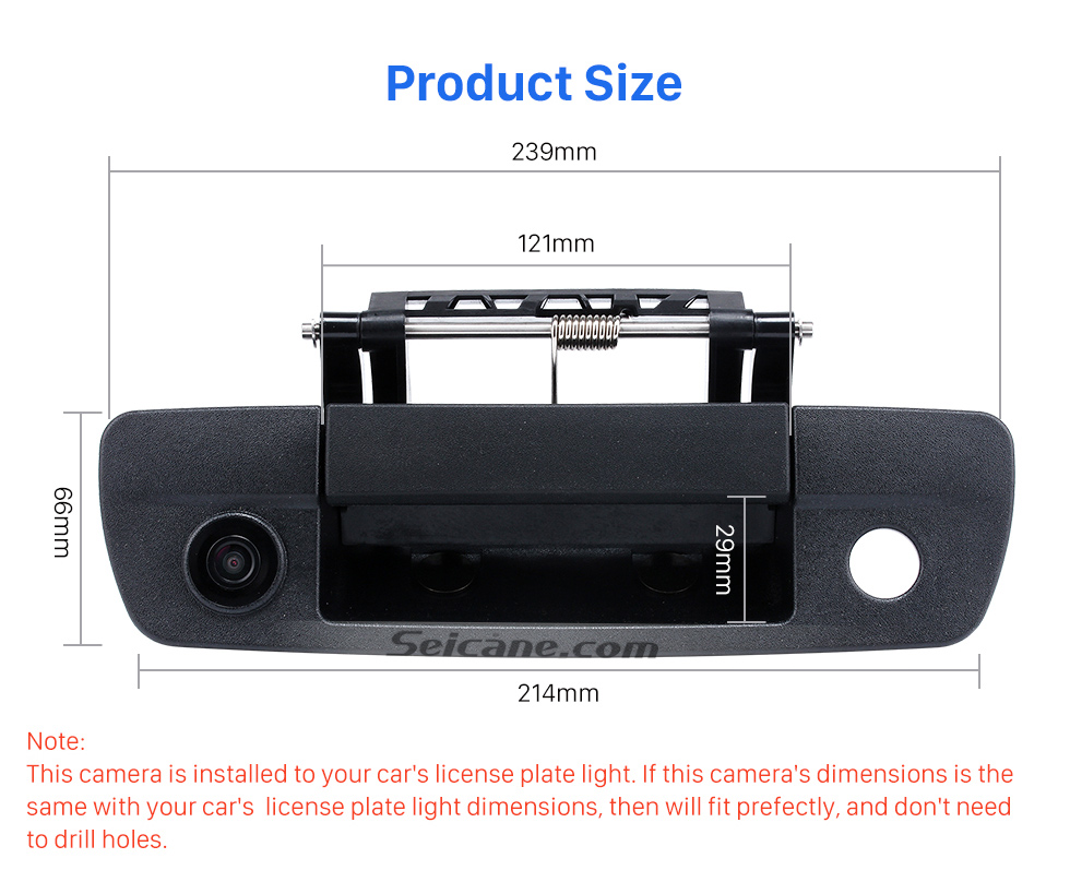 Product Size Master Tailgaters 2009-2015 Dodge Ram With Black Tailgate Wired Waterproof Car Parking Night Vision Backup Reversing Camera Product Size Master Tailgaters 2009-2015 Dodge Ram With Black Tailgate Wired Waterproof Car Parking Night Vision Backup Reversing Camera