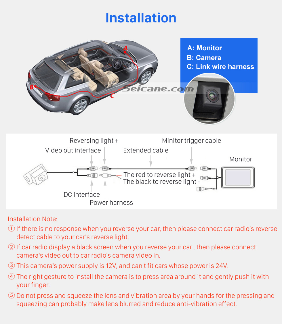 Installation Master Tailgaters 2009-2015 Dodge Ram With Black Tailgate Wired Waterproof Car Parking Night Vision Backup Reversing Camera Installation Master Tailgaters 2009-2015 Dodge Ram With Black Tailgate Wired Waterproof Car Parking Night Vision Backup Reversing Camera