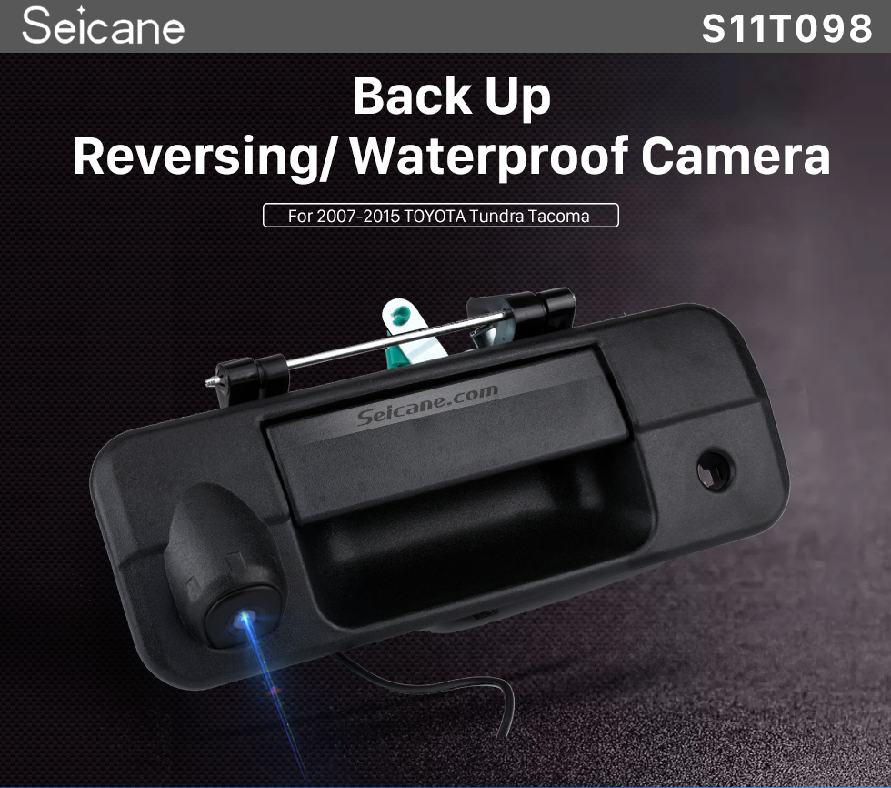 Seicane SONY CCD 600 linhas para 2007-2015 Toyota Tundra Tundra backup câmera com preto bagageira Wired Waterproof Car Estacionamento Night Vision