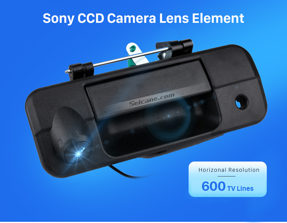 Seicane SONY CCD 600 Zeilen Für 2007-2015 Toyota Tundra Tundra Backup-Kamera mit schwarzem Tailgate Wired Wasserdichte Auto Parkplatz Nachtsicht