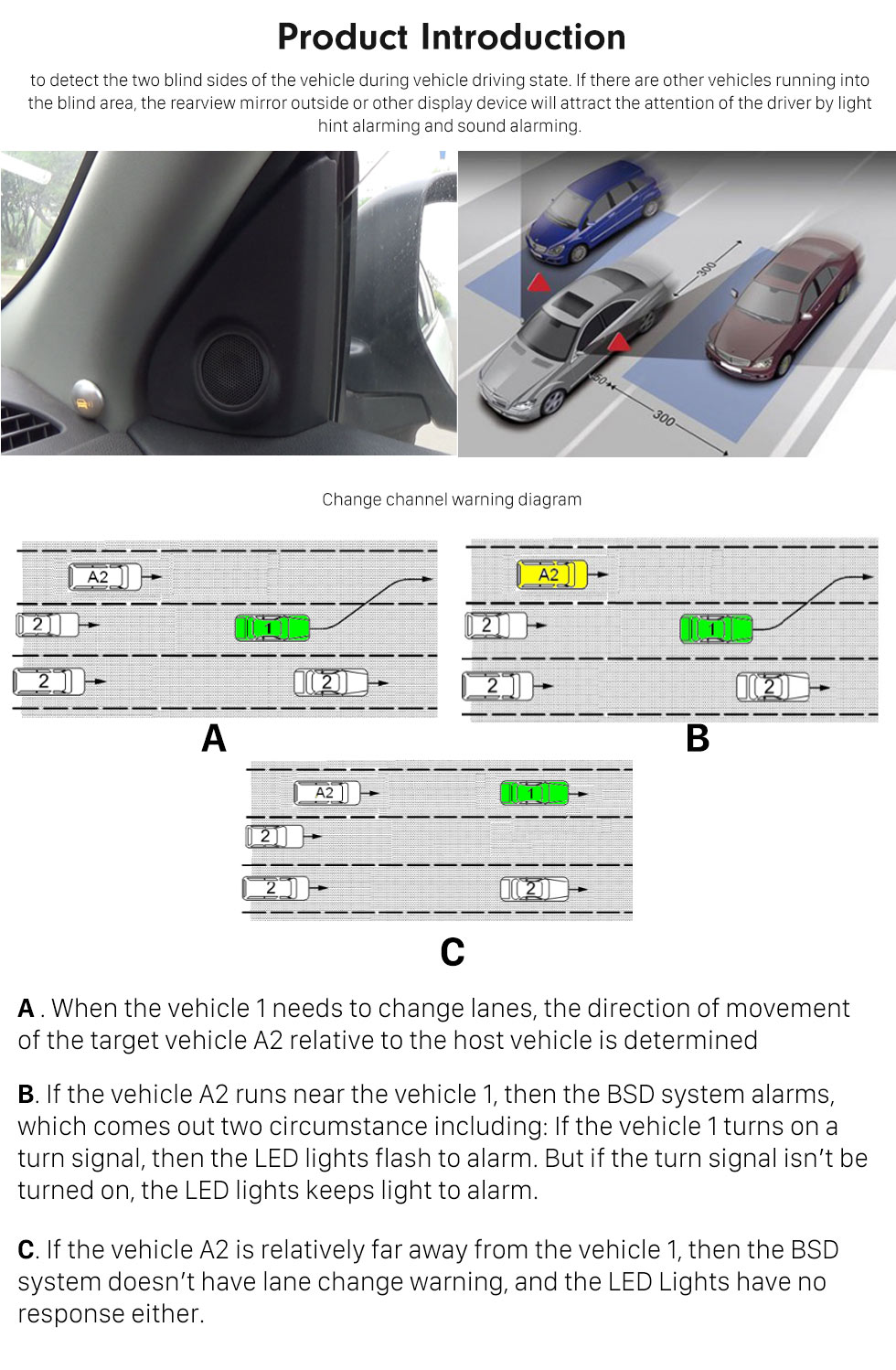 Seicane Smart Car Blind Spot Detection System Easy Change lane No Blind Areas Car Driving Security Safety Free Shopping Seicane Smart Car Blind Spot Detection System Easy Change lane No Blind Areas Car Driving Security Safety Free Shopping