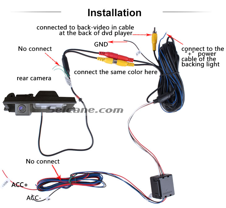 AUX HD SONY CCD 600 TV lignes filaire voiture caméra de recul pour TOYOTA 2013 RAV4 version européenne  Imperméable Vision nocturne livraison gratuite