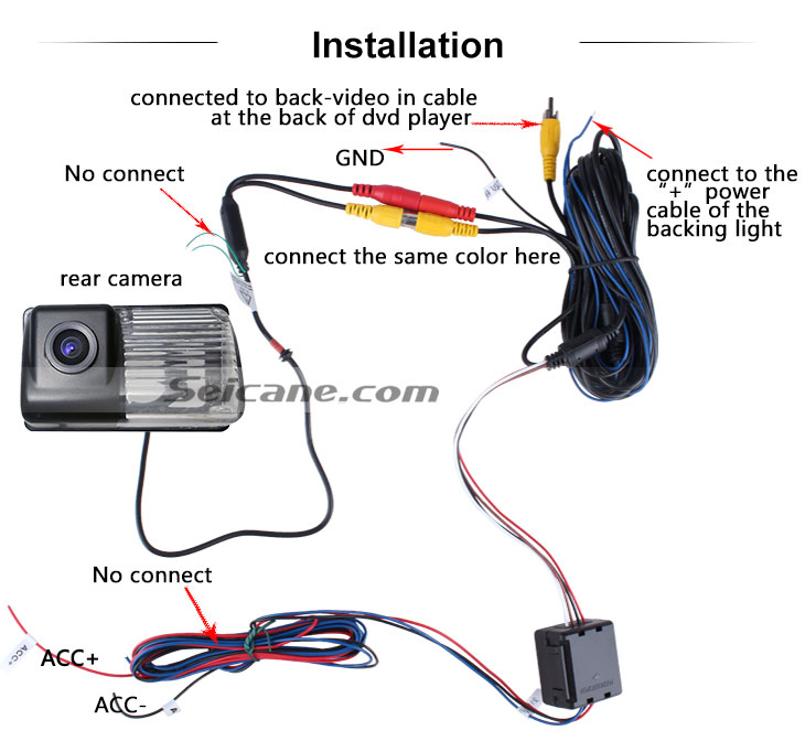 AUX 2006-2013 Toyota COROLLA voiture arrière Caméra avec Bleu règle Vision nocturne livraison gratuite