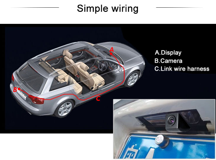 Digital TV 170° HD Waterproof Blue Ruler Night Vision Car Rear View Camera for Cadillac CTS free shipping Digital TV 170° HD Waterproof Blue Ruler Night Vision Car Rear View Camera for Cadillac CTS free shipping