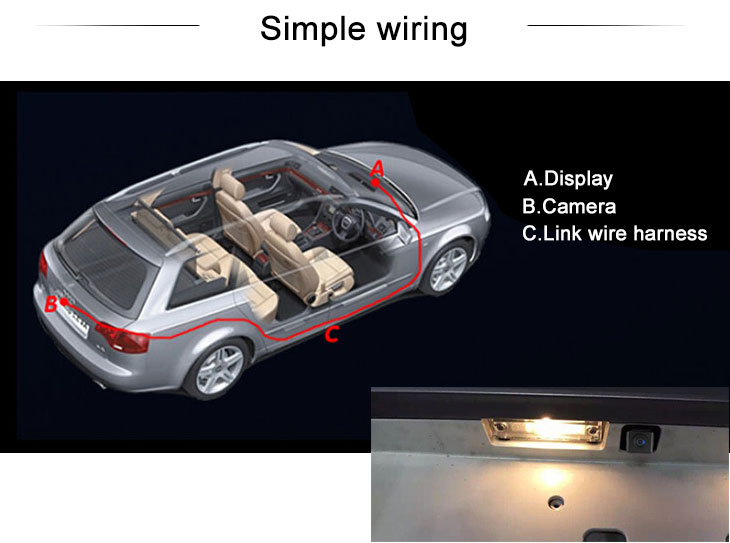 Digital TV HD Wired Car Parking Backup Reversing Camera for Mitsubishi Outlander Waterproof Blue Ruler Night Vision free shipping Digital TV HD Wired Car Parking Backup Reversing Camera for Mitsubishi Outlander Waterproof Blue Ruler Night Vision free shipping