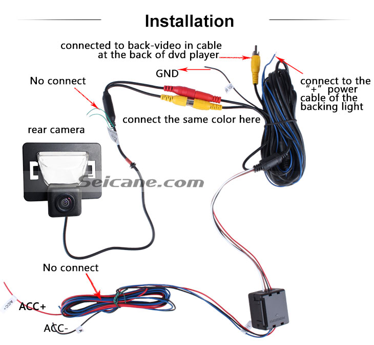 AUX 2008-2010 Mazda 5 Car Rear View Camera with Blue Ruler Night Vision free shipping