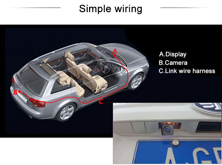 Digital TV Buick Enclave Car Rear View Camera with Blue Ruler Night Vision free shipping Digital TV Buick Enclave Car Rear View Camera with Blue Ruler Night Vision free shipping