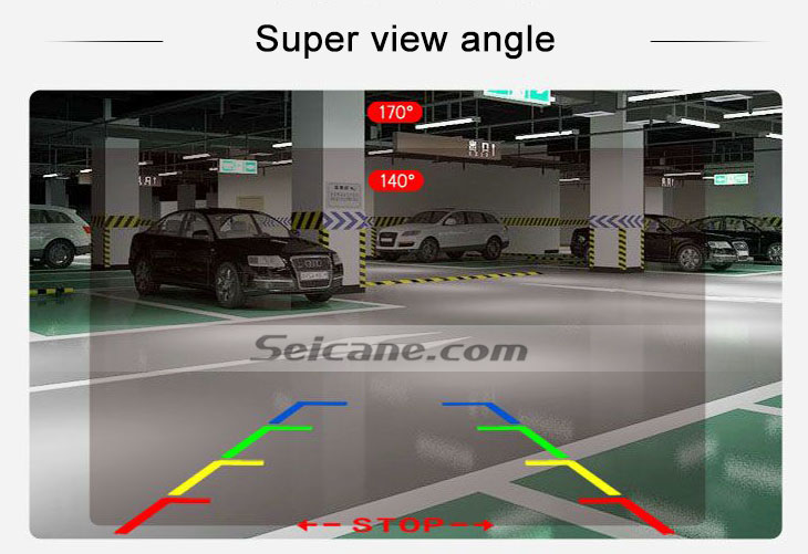 IPOD HD Wired Car Parking Backup Reversing Camera for 2012-2013 Subaru Outback Waterproof four-color ruler and LR logo Night Vision free shipping