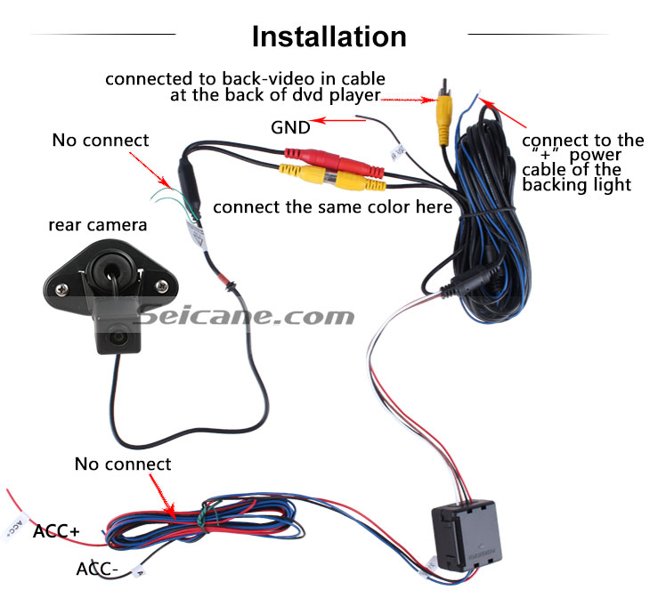 AUX HD Wired Carro estacionamento Backup Câmera para 2012-2013 Subaru Outback à prova d'água quatro cores régua e LR logo Visão noturna Frete grátis