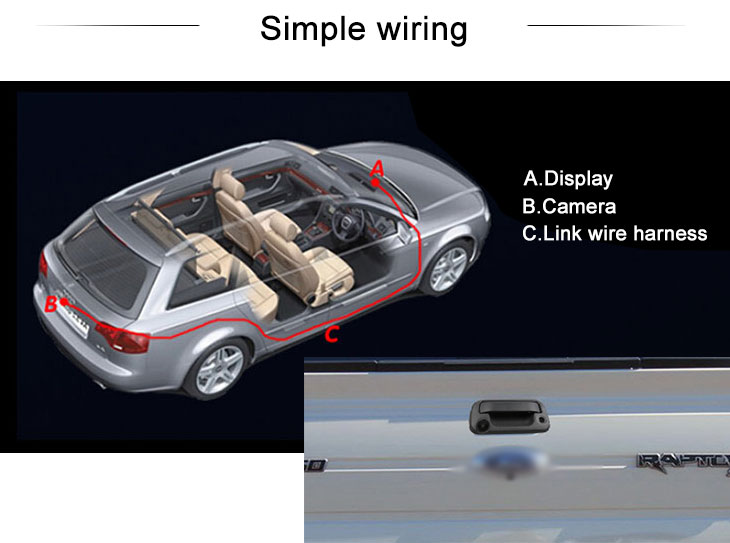 Digital TV CCD 600 TV Lines Wired Car Parking Backup Camera for 2013 2014 2015 Ford F150 Night Vision Waterproof free shipping Digital TV CCD 600 TV Lines Wired Car Parking Backup Camera for 2013 2014 2015 Ford F150 Night Vision Waterproof free shipping