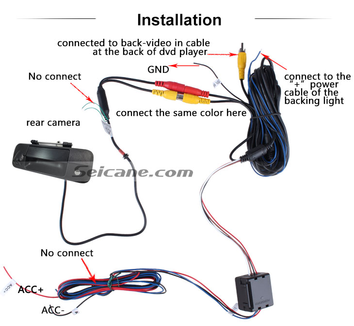 AUX SONY CCD 600 lignes pour 2007-2015 TOYOTA Tundra Tundra Caméra de recul avec Noir Tailgate filaire étanche Parking Night Vision AUX SONY CCD 600 lignes pour 2007-2015 TOYOTA Tundra Tundra Caméra de recul avec Noir Tailgate filaire étanche Parking Night Vision
