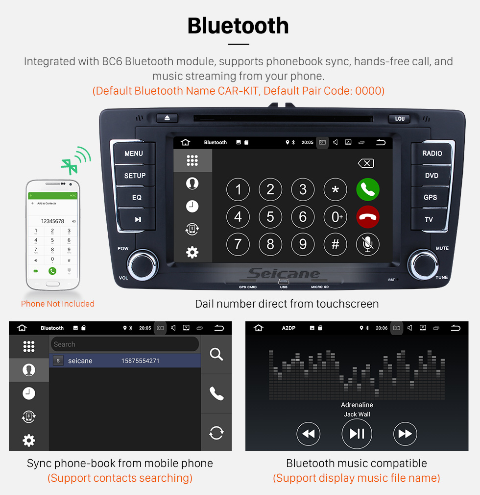 Seicane Seicane S127699 Quad-core de Android 7.1.1 2009-2013 Skoda Octaiva Música Dvd Bluetooth Aftermarket OEM GPS con 3G WiFi Radio RDS 16G Flash Espejo Retrovisor Enlace OBD2 Directivo Cámara Wheel Control HD 1024 * 600 Multi-touch Screen Seicane Seicane S127699 Quad-core de Android 7.1.1 2009-2013 Skoda Octaiva Música Dvd Bluetooth Aftermarket OEM GPS con 3G WiFi Radio RDS 16G Flash Espejo Retrovisor Enlace OBD2 Directivo Cámara Wheel Control HD 1024 * 600 Multi-touch Screen