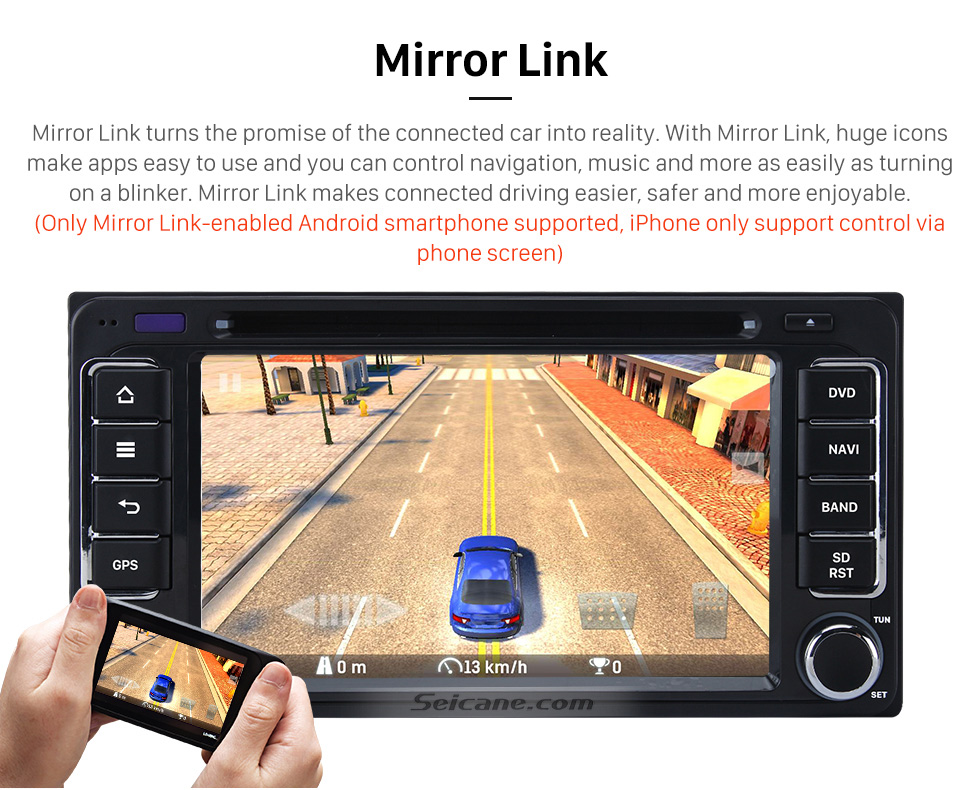 Seicane Android 6.0 Aftermarket Car Radio GPS Navigation System for 2001-2008 TOYOTA RAV4 with DVD Player Bluetooth WiFi Mirror Link Steering Wheel Control 1080P Video Seicane Android 6.0 Aftermarket Car Radio GPS Navigation System for 2001-2008 TOYOTA RAV4 with DVD Player Bluetooth WiFi Mirror Link Steering Wheel Control 1080P Video