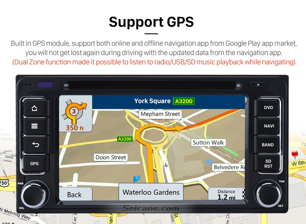 Seicane Android 6.0 Aftermarket Car Radio GPS Navigation System for 2001-2008 TOYOTA RAV4 with DVD Player Bluetooth WiFi Mirror Link Steering Wheel Control 1080P Video Seicane Android 6.0 Aftermarket Car Radio GPS Navigation System for 2001-2008 TOYOTA RAV4 with DVD Player Bluetooth WiFi Mirror Link Steering Wheel Control 1080P Video